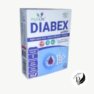 Phytolife Diabex مكمل طبيعي لتنظيم سكر الدم – 30 كبسولة